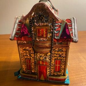 Vintage Bombay Company Colorful Sequins Trinket Box